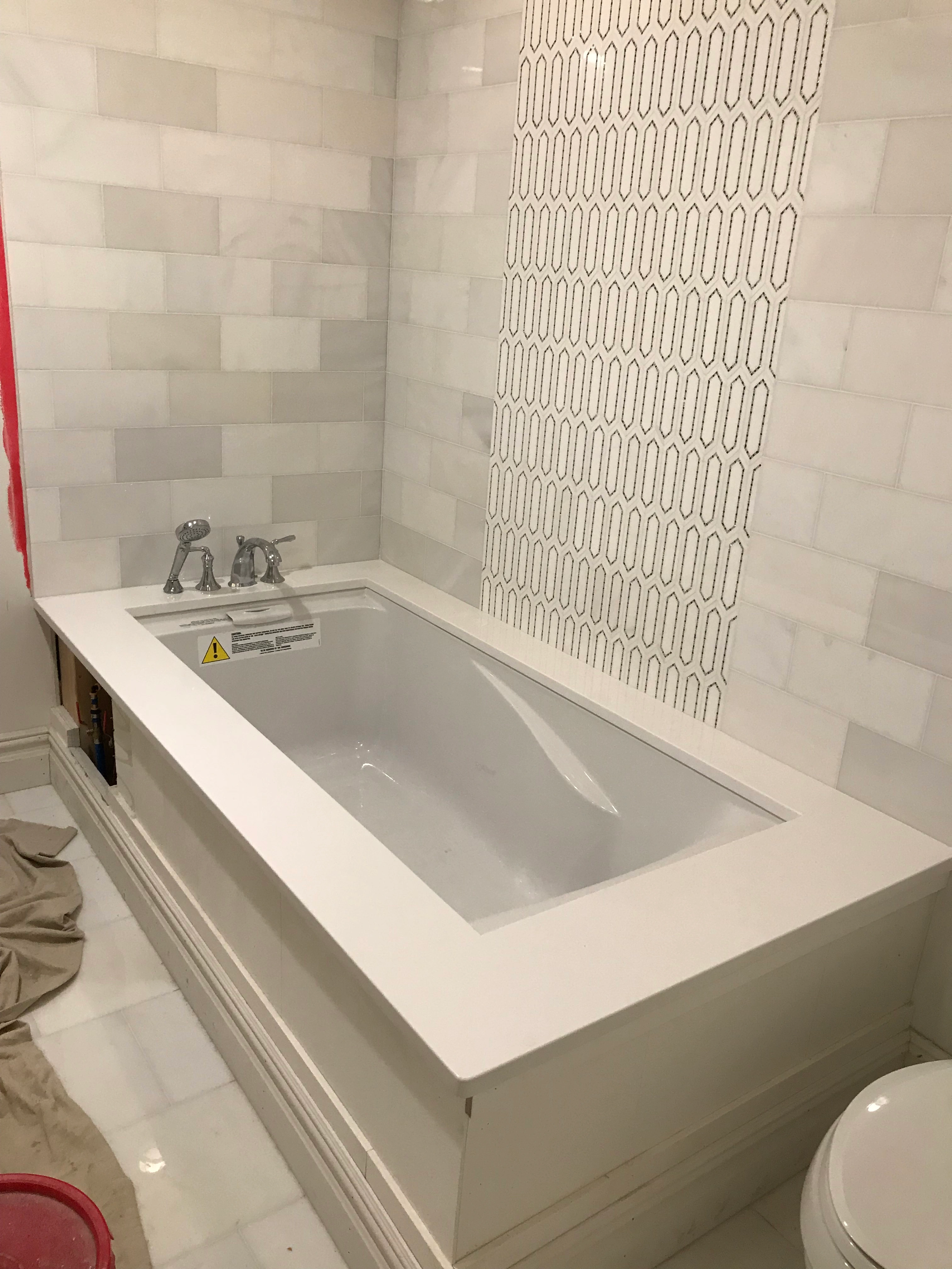 Modern bathroom vanity plumbing connections