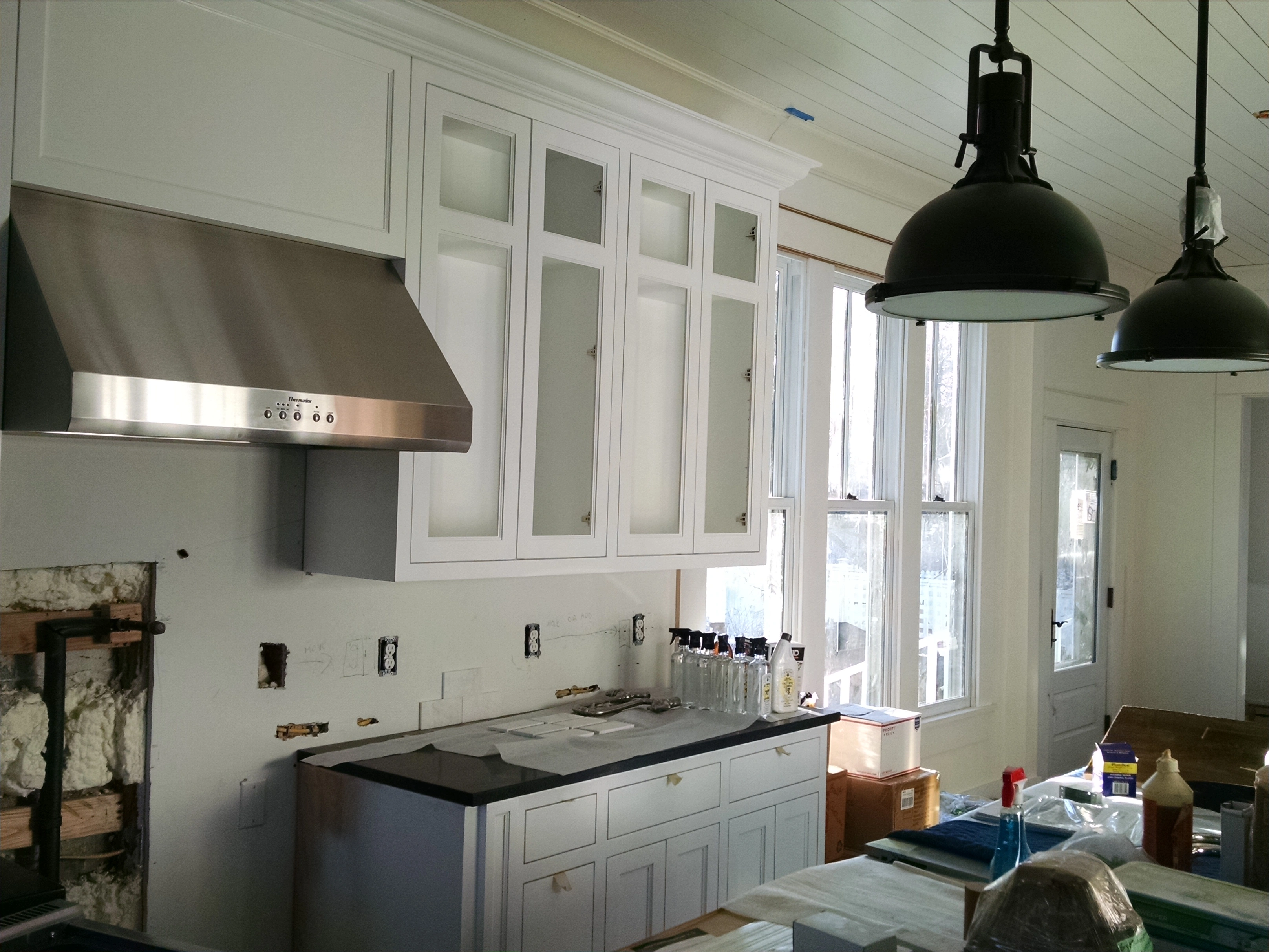 Updated kitchen sink and supply lines after remodel